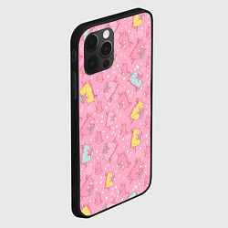 Чехол для iPhone 12 Pro Max Милый единорог паттерн, цвет: 3D-черный — фото 2
