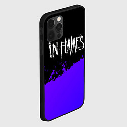 Чехол для iPhone 12 Pro Max In Flames purple grunge, цвет: 3D-черный — фото 2