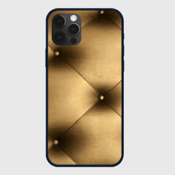 Чехол для iPhone 12 Pro Max Текстура обивки, цвет: 3D-черный