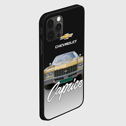 Чехол для iPhone 12 Pro Max Американская машина Chevrolet Caprice 70-х годов, цвет: 3D-черный — фото 2