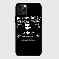 Чехол для iPhone 12 Pro Max Paranoia trend, цвет: 3D-черный