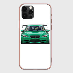 Чехол для iPhone 12 Pro Max BMW Liberty Walk, цвет: 3D-светло-розовый