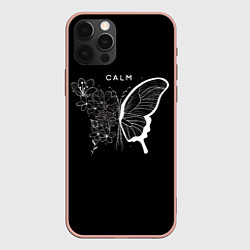 Чехол для iPhone 12 Pro Max Спокойствие, цвет: 3D-светло-розовый
