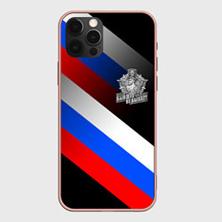 Чехол iPhone 12 Pro Max Пограничные войска - флаг РФ