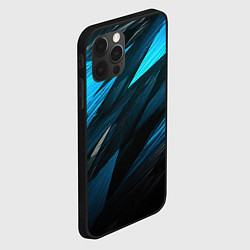 Чехол для iPhone 12 Pro Max Black blue style, цвет: 3D-черный — фото 2