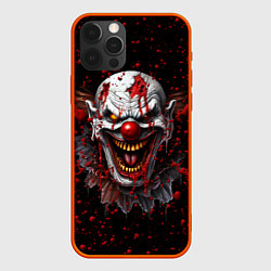 Чехол для iPhone 12 Pro Max Страшный клоун, цвет: 3D-красный