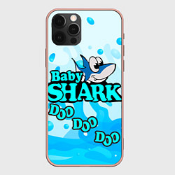 Чехол для iPhone 12 Pro Max Baby Shark Doo-Doo-Doo, цвет: 3D-светло-розовый