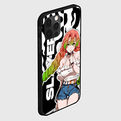 Чехол для iPhone 12 Pro Max Мацури - клинок - языки пламени, цвет: 3D-черный — фото 2