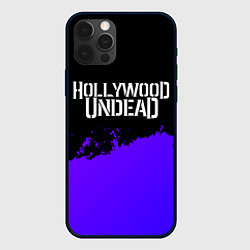 Чехол iPhone 12 Pro Max Hollywood Undead purple grunge