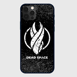 Чехол для iPhone 12 Pro Max Dead Space с потертостями на темном фоне, цвет: 3D-черный