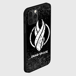 Чехол для iPhone 12 Pro Max Dead Space с потертостями на темном фоне, цвет: 3D-черный — фото 2