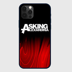 Чехол для iPhone 12 Pro Max Asking Alexandria red plasma, цвет: 3D-черный
