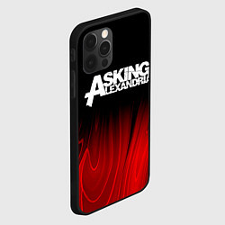 Чехол для iPhone 12 Pro Max Asking Alexandria red plasma, цвет: 3D-черный — фото 2