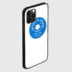 Чехол для iPhone 12 Pro Max Лотос добро там, где ты, цвет: 3D-черный — фото 2