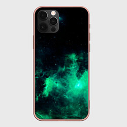 Чехол iPhone 12 Pro Max Зелёная галактика Midjourney
