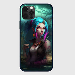 Чехол iPhone 12 Pro Max Jinx fantasy art Arcane League of Legends