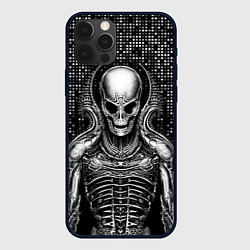 Чехол для iPhone 12 Pro Max Скелет пришельца, цвет: 3D-черный