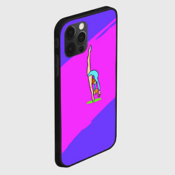 Чехол для iPhone 12 Pro Max Гимнастка с мячом, цвет: 3D-черный — фото 2
