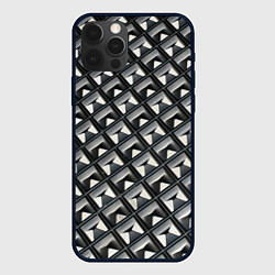 Чехол iPhone 12 Pro Max Текстура металла