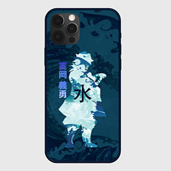Чехол для iPhone 12 Pro Max Kimetsu no Yaiba Гию Томиока и волны, цвет: 3D-черный