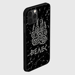 Чехол для iPhone 12 Pro Max Велес лапа медведя, цвет: 3D-черный — фото 2