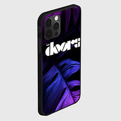 Чехол для iPhone 12 Pro Max The Doors neon monstera, цвет: 3D-черный — фото 2