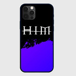 Чехол iPhone 12 Pro Max HIM purple grunge