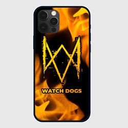 Чехол iPhone 12 Pro Max Watch Dogs - gold gradient