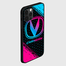 Чехол для iPhone 12 Pro Max Changan - neon gradient, цвет: 3D-черный — фото 2