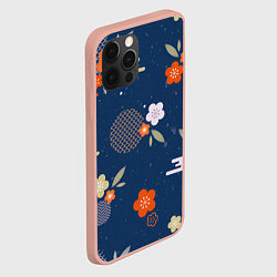 Чехол для iPhone 12 Pro Max Орнамент японского кимоно, цвет: 3D-светло-розовый — фото 2