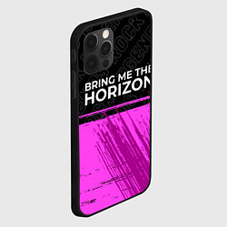 Чехол для iPhone 12 Pro Max Bring Me the Horizon rock legends: символ сверху, цвет: 3D-черный — фото 2