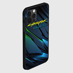 Чехол для iPhone 12 Pro Max Cyberpunk 2077 phantom liberty logo, цвет: 3D-черный — фото 2