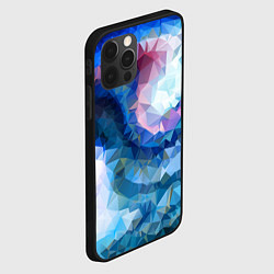 Чехол для iPhone 12 Pro Max Blue mosaic, цвет: 3D-черный — фото 2