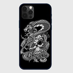 Чехол iPhone 12 Pro Max Cobra and skull