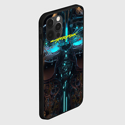 Чехол для iPhone 12 Pro Max Cyberpunk 2077 phantom liberty cyborg, цвет: 3D-черный — фото 2