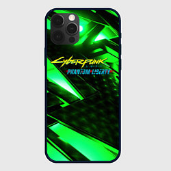 Чехол для iPhone 12 Pro Max Cyberpunk 2077 phantom liberty neon green, цвет: 3D-черный