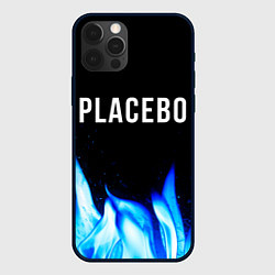 Чехол для iPhone 12 Pro Max Placebo blue fire, цвет: 3D-черный