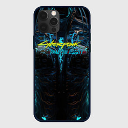 Чехол для iPhone 12 Pro Max Cyberpunk 2077 phantom liberty cyborg, цвет: 3D-черный