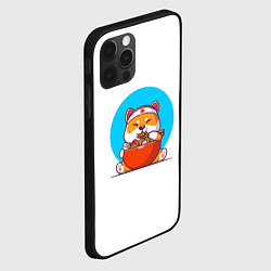 Чехол для iPhone 12 Pro Max Милая сиба-ину, цвет: 3D-черный — фото 2