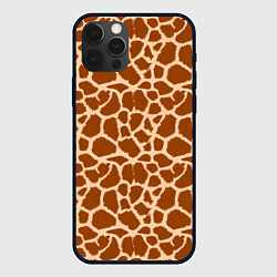 Чехол для iPhone 12 Pro Max Шкура Жирафа - Giraffe, цвет: 3D-черный