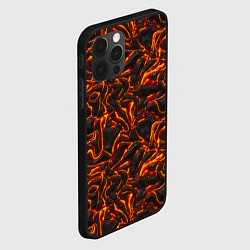 Чехол для iPhone 12 Pro Max Огненная лава, цвет: 3D-черный — фото 2