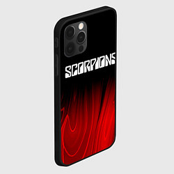 Чехол для iPhone 12 Pro Max Scorpions red plasma, цвет: 3D-черный — фото 2