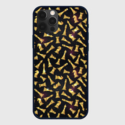 Чехол для iPhone 12 Pro Max Шахматы в космосе, цвет: 3D-черный