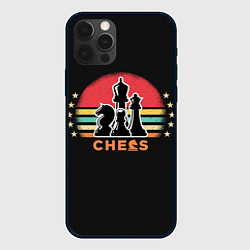 Чехол iPhone 12 Pro Max Шахматные фигуры chess