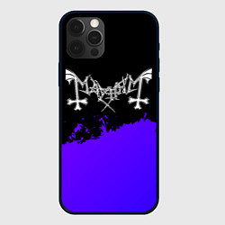 Чехол iPhone 12 Pro Max Mayhem purple grunge