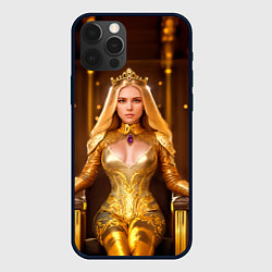 Чехол iPhone 12 Pro Max Девушка королева на троне