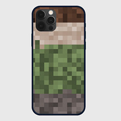 Чехол для iPhone 12 Pro Max Пиксельная текстура, цвет: 3D-черный
