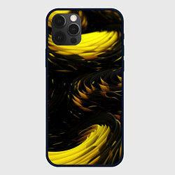 Чехол для iPhone 12 Pro Max Gold black, цвет: 3D-черный