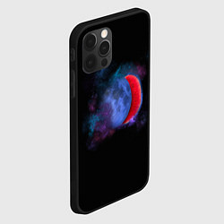 Чехол для iPhone 12 Pro Max Космический арбуз-луна, цвет: 3D-черный — фото 2