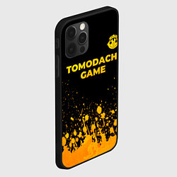 Чехол для iPhone 12 Pro Max Tomodachi Game - gold gradient: символ сверху, цвет: 3D-черный — фото 2